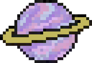 [e473ff] binary pixel art planet pixel art