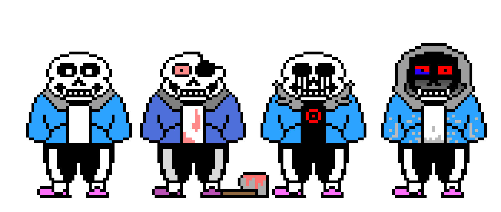 [c0ba55] not 2, but 4 sanses