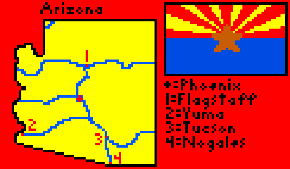 [9664c4] Arizona Pixel Map