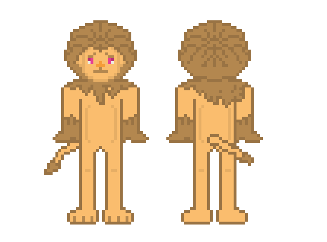 [9850dd] Character models Dorothy gale and the lion v2