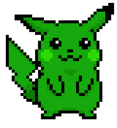 [9664c4] Pikachu-green