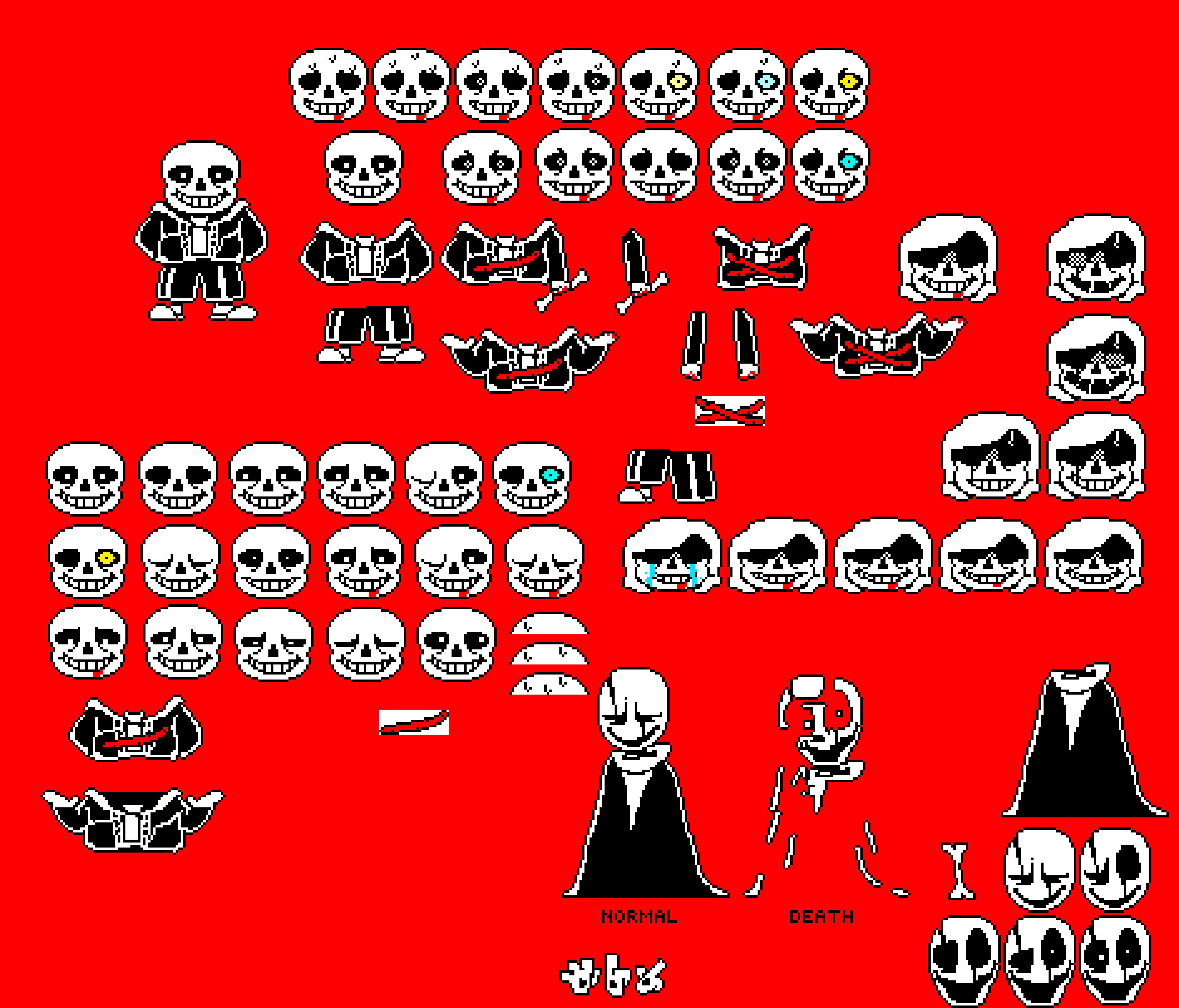 undertale last breath sprite sheet