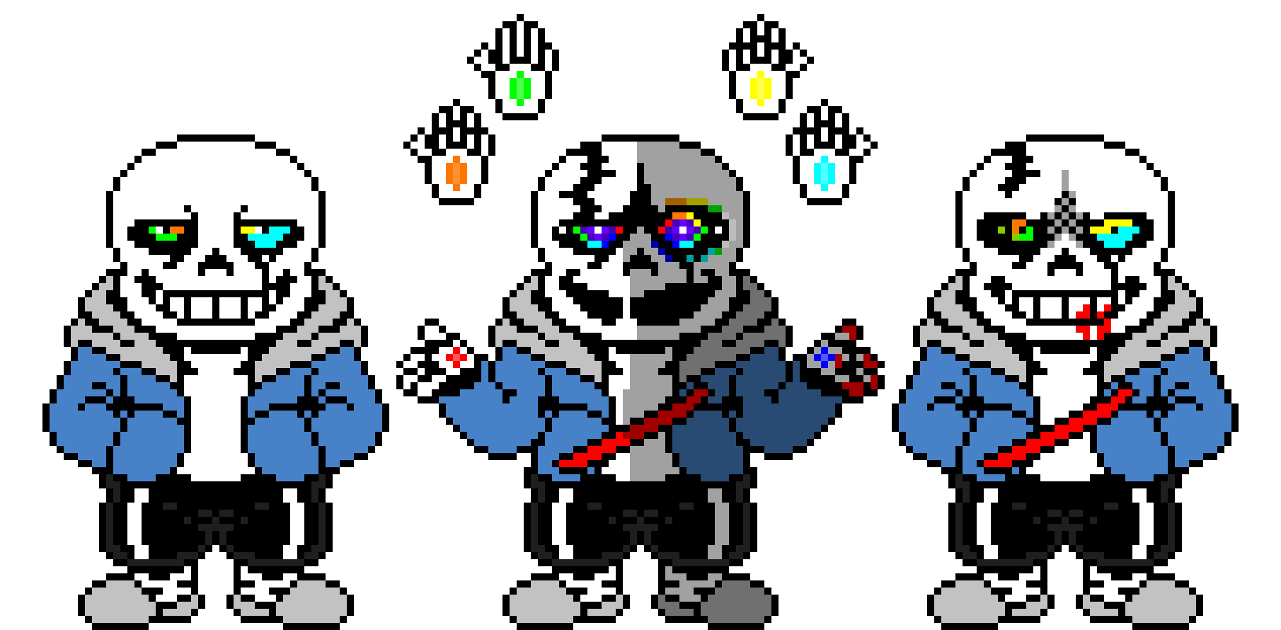 Undertale last breath hardmode Sans The Skeleton Battle Sprite.
