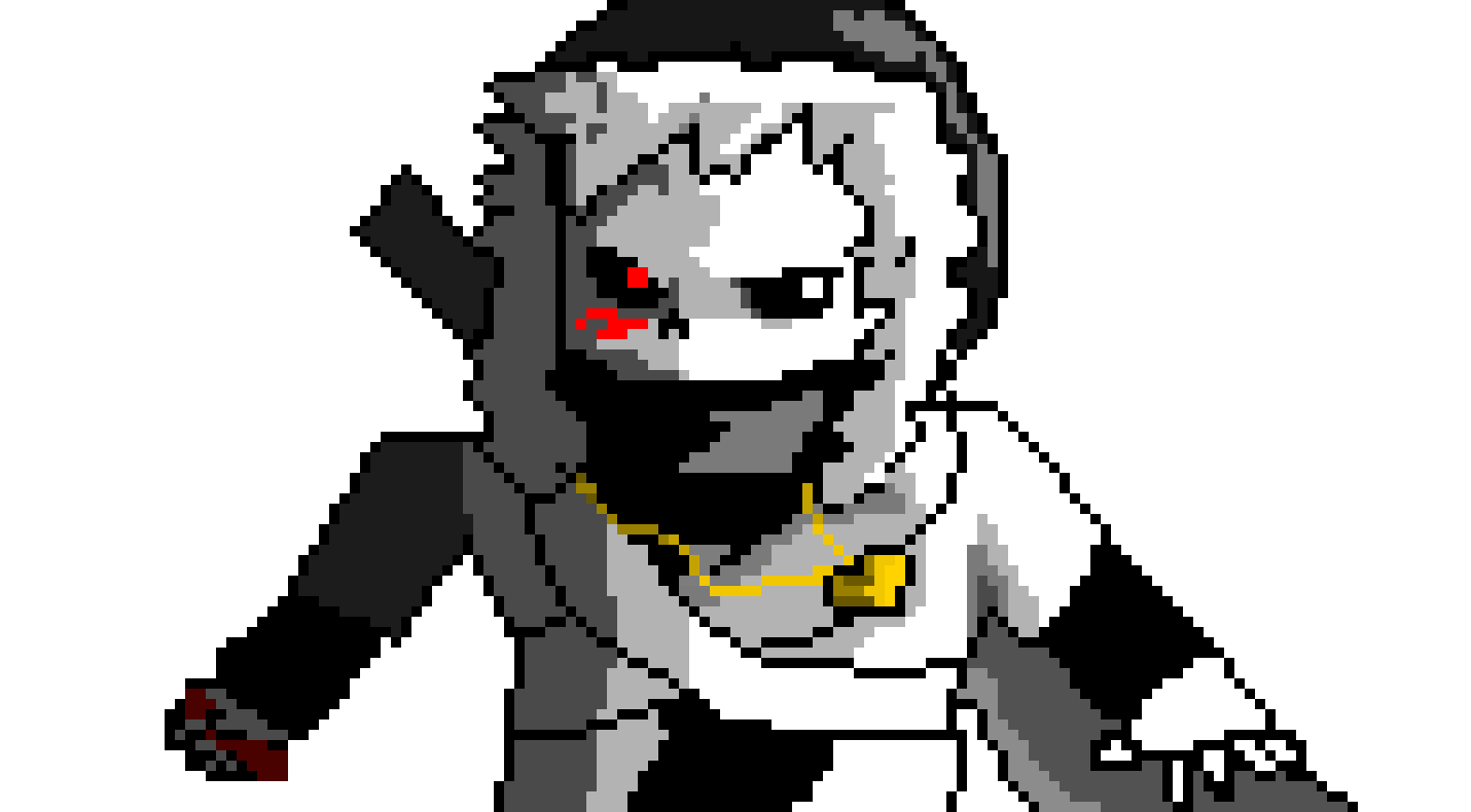 (Save can someone do the knife in his hand ill do the shading i just need you to make it please)-JustComic