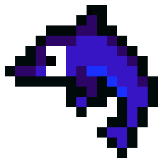 [34e142] dolphin pixel