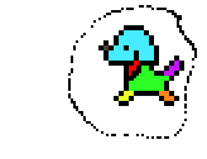 [9664c4] abstarct dog