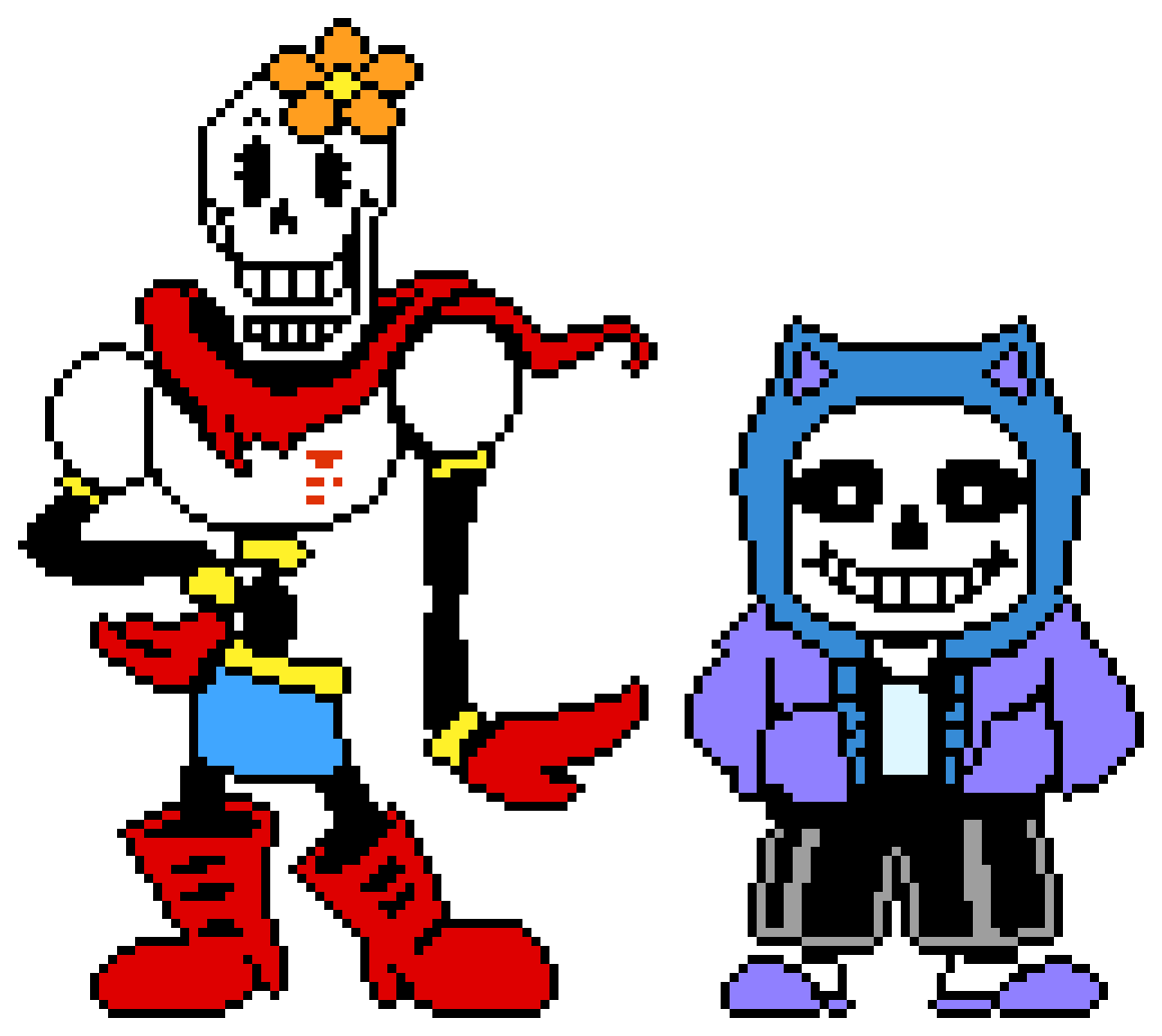 [9664c4] Genderswap Papyrus and Sans