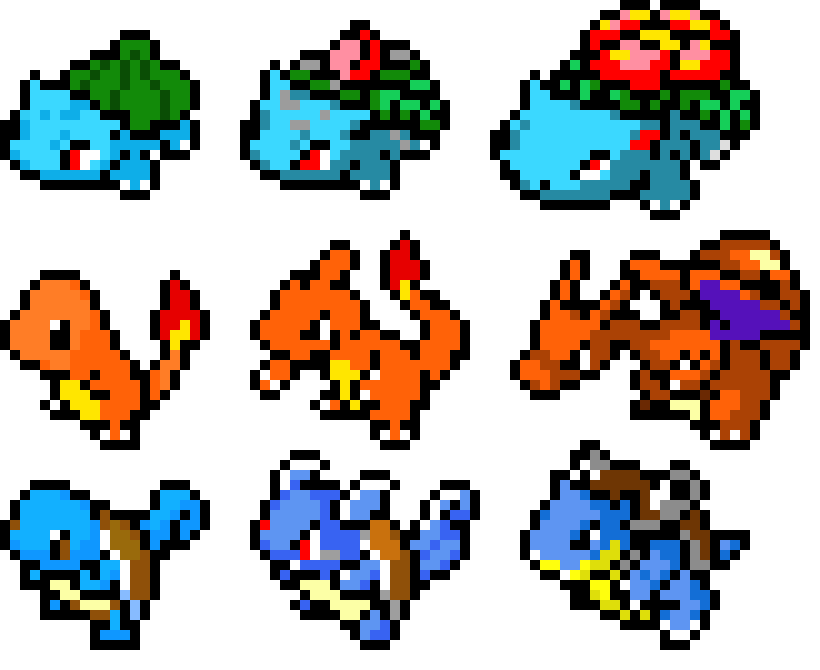 Kanto Region Starter Pokemon