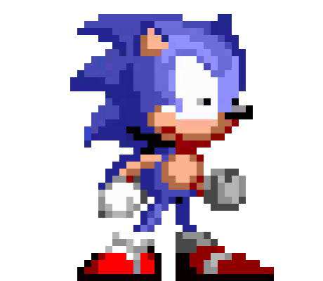 [56891f] S1 Sonic Sprite Remake! {Fight pose Scared!}