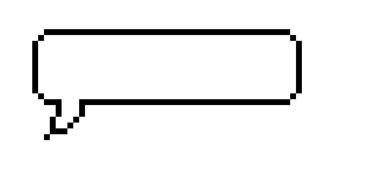 ok pixel speech bubble