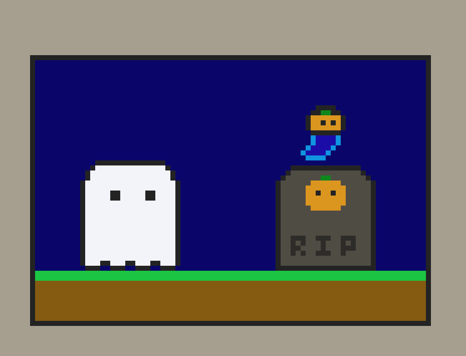[ffecee] Pumpkin & Ghost
