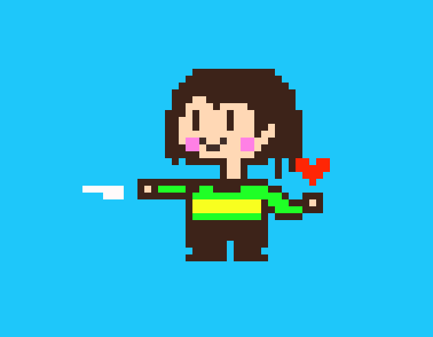 [26eb41]  Deltarune Chara sprite. -Hammy