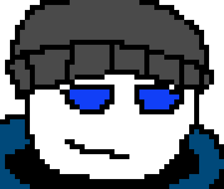 Paps small head and sans smile
