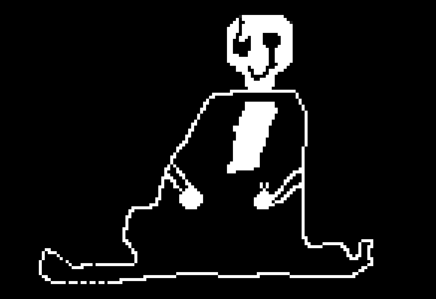 [d8d6f1] Gaster battle sprite by me