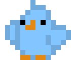 [cee4c2] blue chick wings up