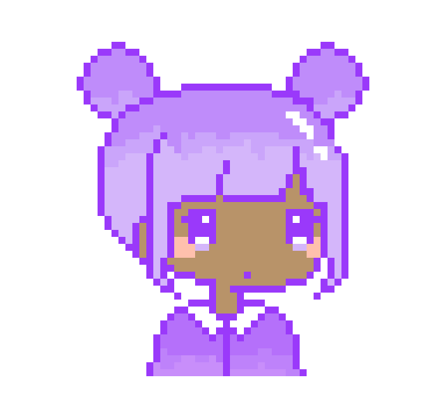 [8f9610] Kawaii Girl Purple