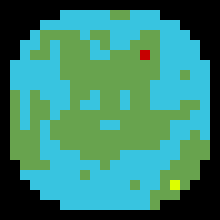 [f943f0] (Red: Destination. Yellow: Location of Sky and Ian) -Ian (Flynn)