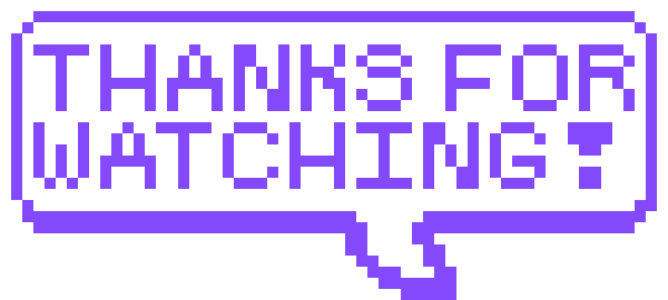 Thanks for Watching Purple