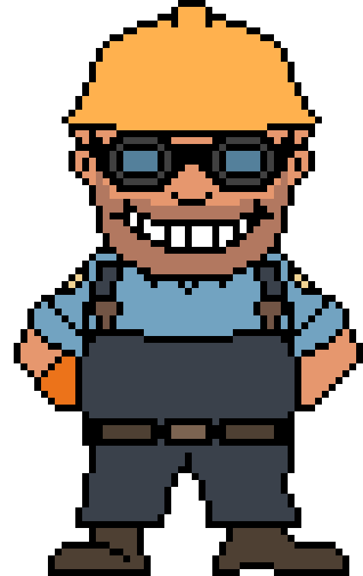 [1f95c8] Overtime Dell The Engineer Battle Sprite.