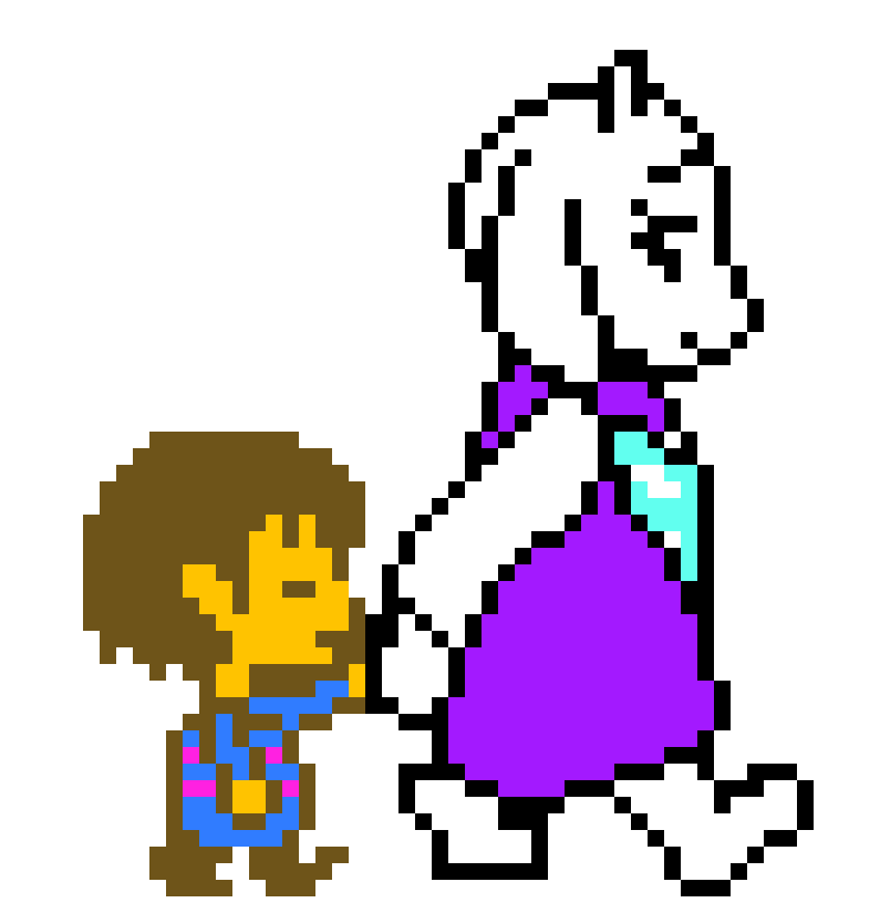 [9664c4] Toriel and Frisk