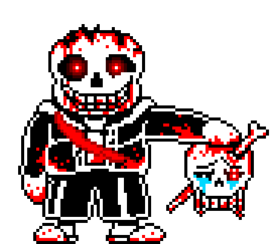 [6d88ea] Sans but bro had a ketchup bath