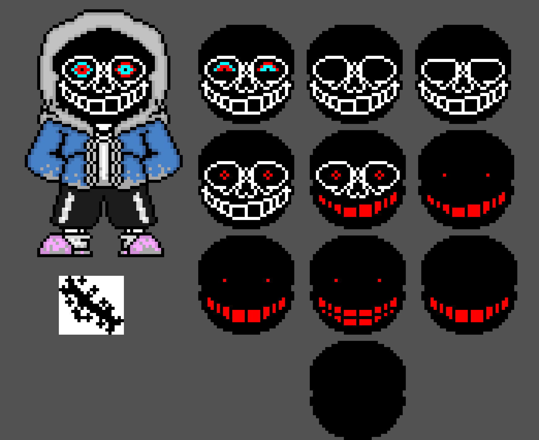 [e8cb42] DustDust Sans face expressions