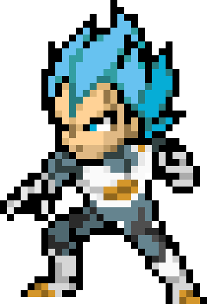 Vegeta Blue Pixel