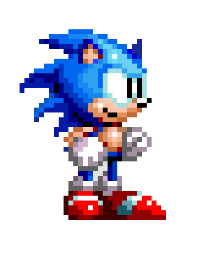 [9664c4] Sonic (Sonic the hedgehog CD 2 Fan concept)