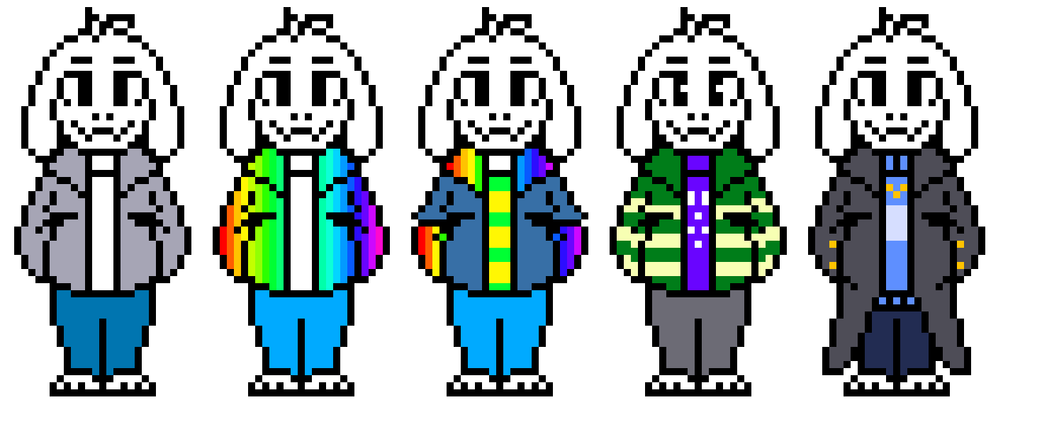 Different types of Storyswap Asriel