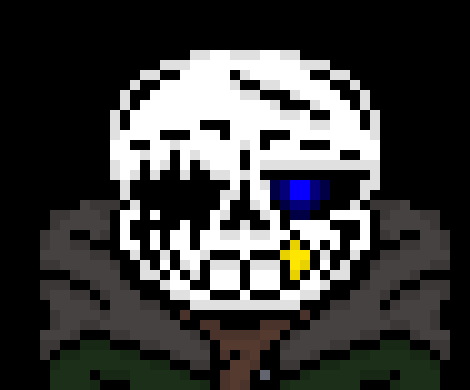 [57dac4] *Shark would realize FU is like nearly 2 times the size of normal Sans (yes the sprite scale isnt correct, but can you blame me? aint no way im drawing that hulk look like Sans)* you sure you wanna go?