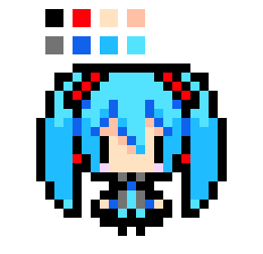 Pixel Chibi Hatsune Miku
