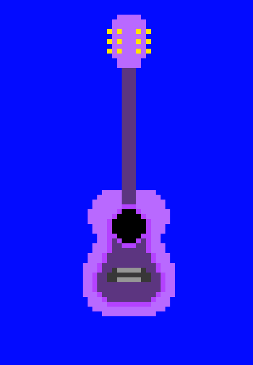 [9664c4] purple Guitar
