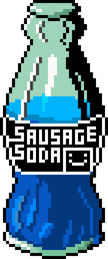[c9beb5] Sausage Soda™ Blue Raspberry