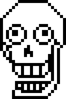 Papyrus Battle head