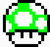 [9664c4] Mario 1UP mushroom