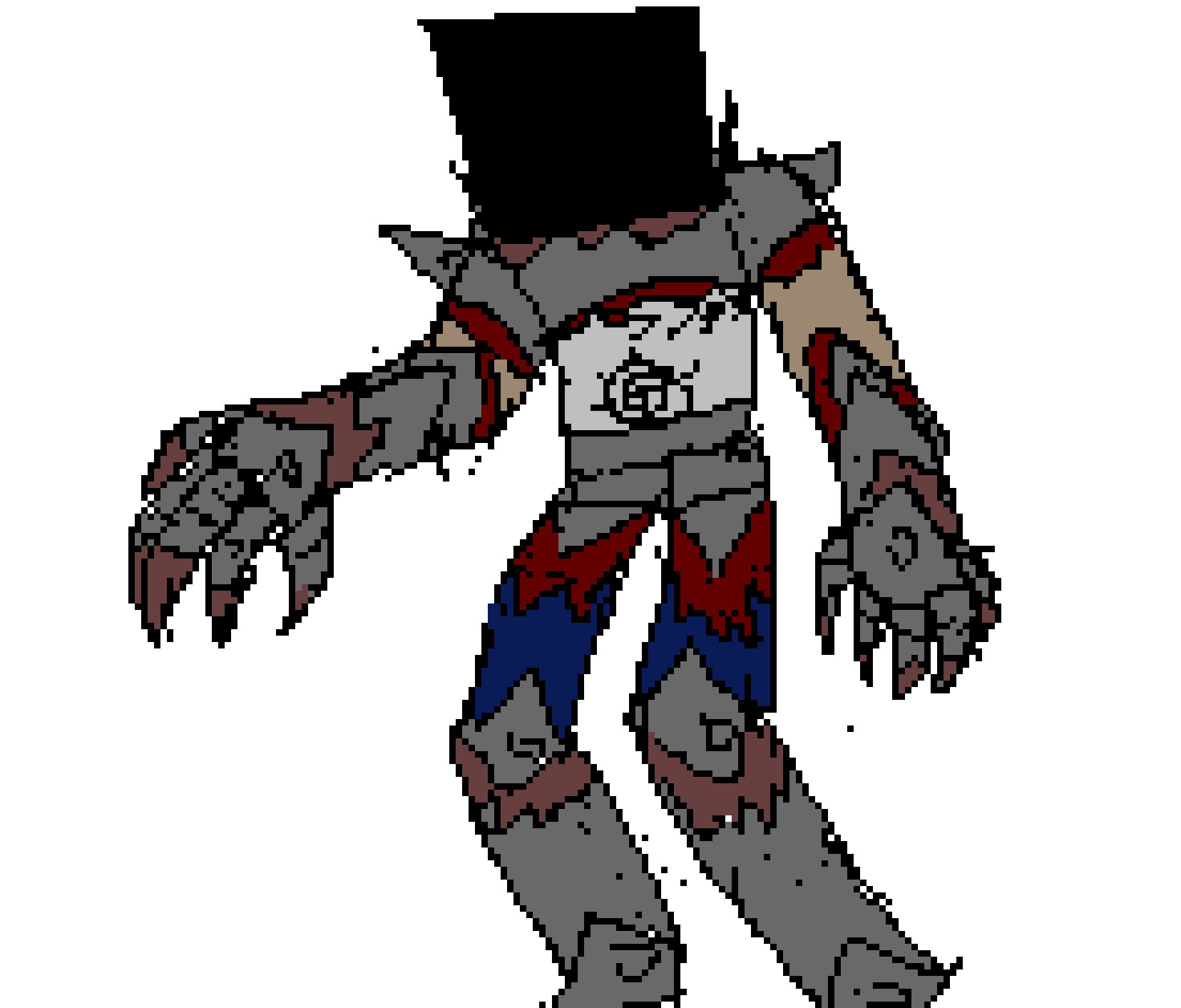 [17af23] *ironjaw hunhed over, standing behind bro, alraedy shaking with pure rage*