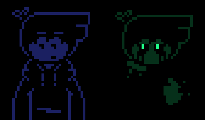 [77b851] ( Oh no, these skeletons. They're here now, and they want our eyes. They want to eat them up like grapes from the farmers market.. )