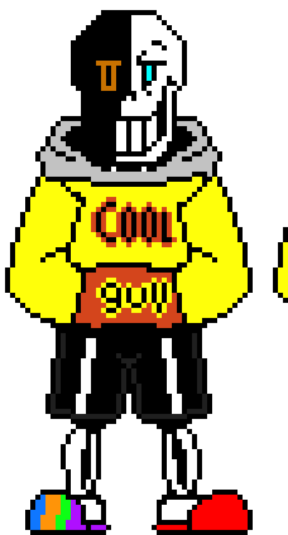 [2f3f05] Underswap Papyrus Battle Sprite. ( But With Sans Style )