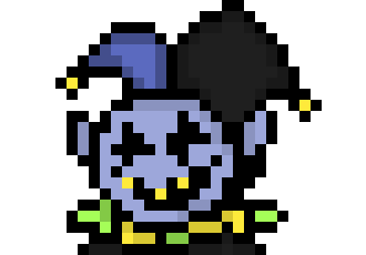 [845fdc] *you inspected Jevil. He is making a dumb face while dancing around*