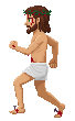 [27da63] jesus standing side profile healed and clothed