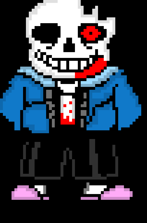 [ba8bf0] Jeez look at the castle getting turned into dust.Cut in Half.-Horror!Sans