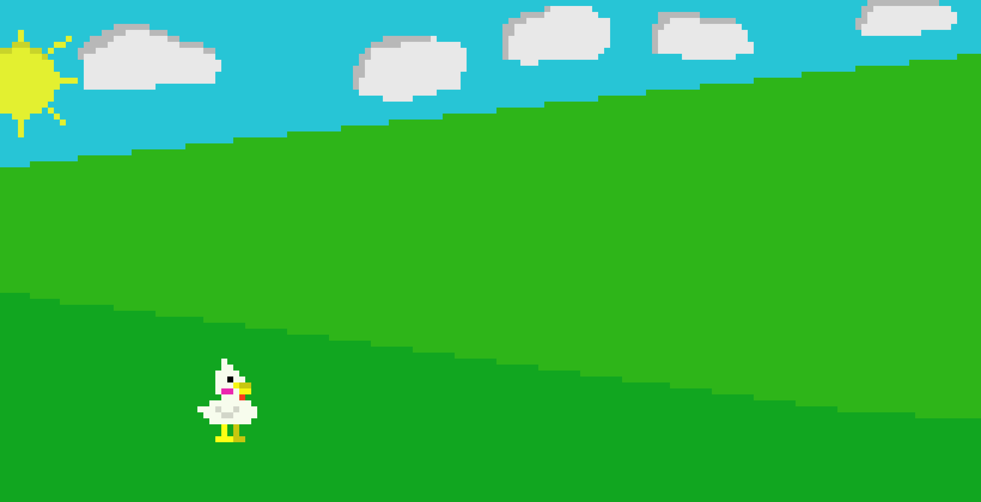 [9664c4] chicken on a hill