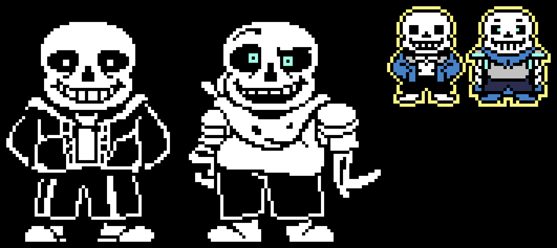 [f16278] Underswap SANS! Battle Sprite