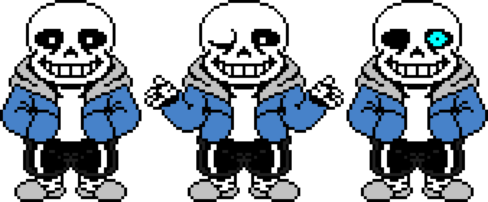 Undertale Sans The Skeleton Battle Sprite.