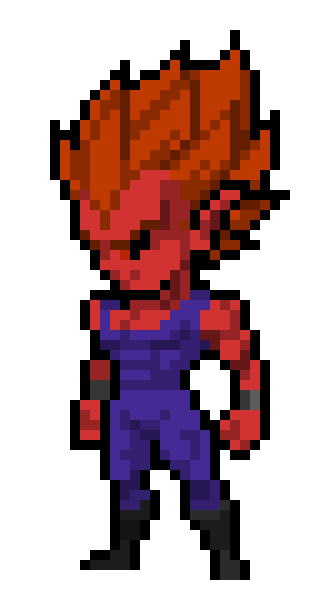 [6c26bc] Bardu the Demon (Demonic SSJ Form) - DBZ OC