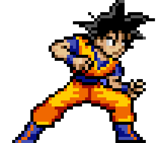 [7ac7d8] Dragon Ball Z-Goku Sprite-By Thunder The Dangerous Noise 