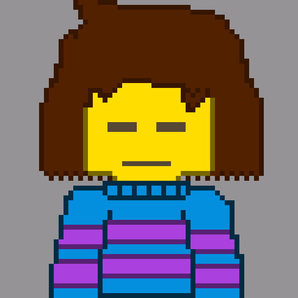 [b9de0d] *their head is in snow* - frisk dreemurr