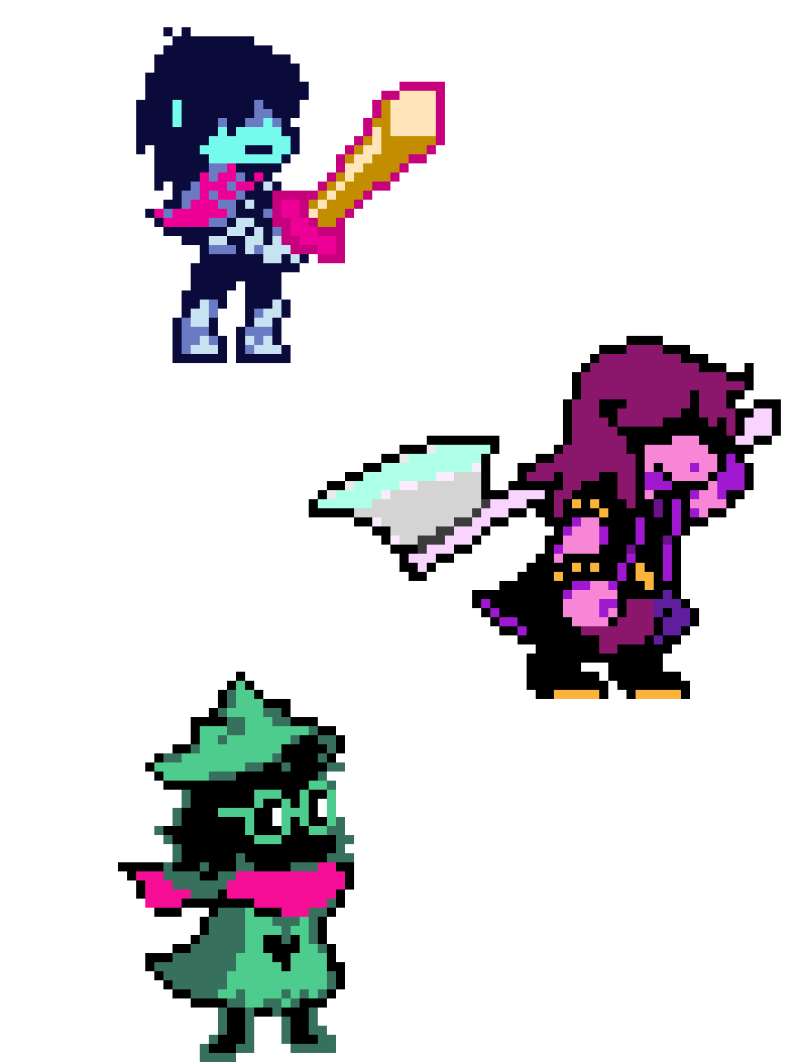 deltarune battle sprites