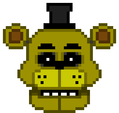 FNaF1 Golden Freddy Head