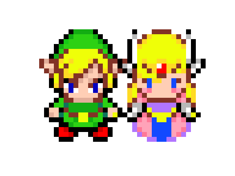 [4bb4bf] Link and Zelda
